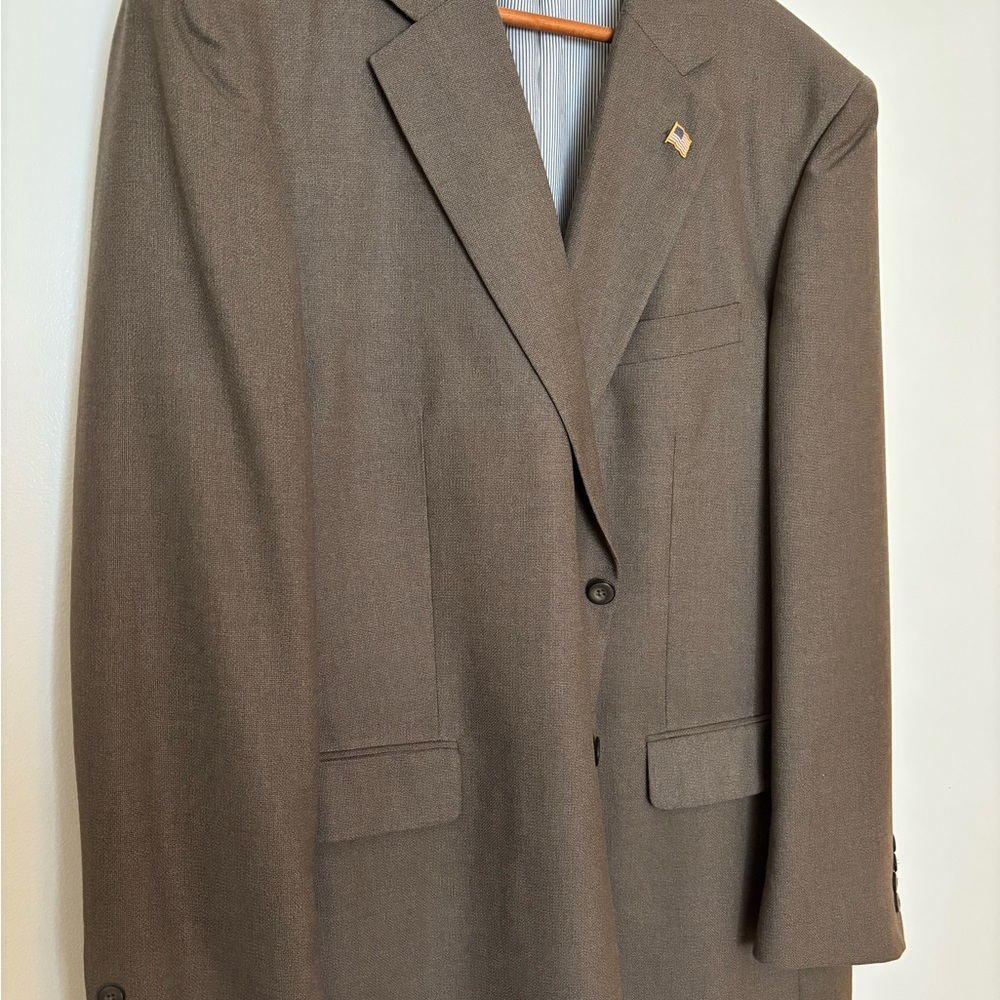 Stafford Brown Sport Coat with Notch Lapel